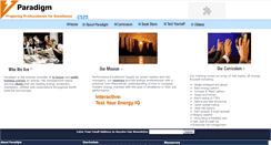 Desktop Screenshot of paradigmtraining.com